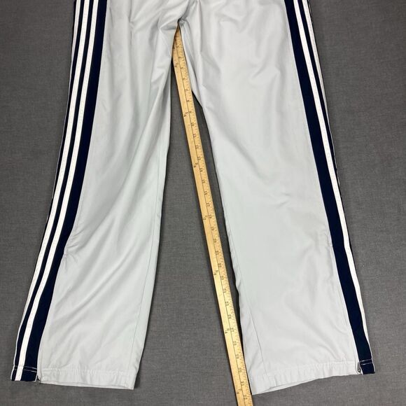 Adidas Track Pants Mens Sz XL Gray Baggy Wide Leg Streetwear Vintage Sweatpants - Picture 12 of 15